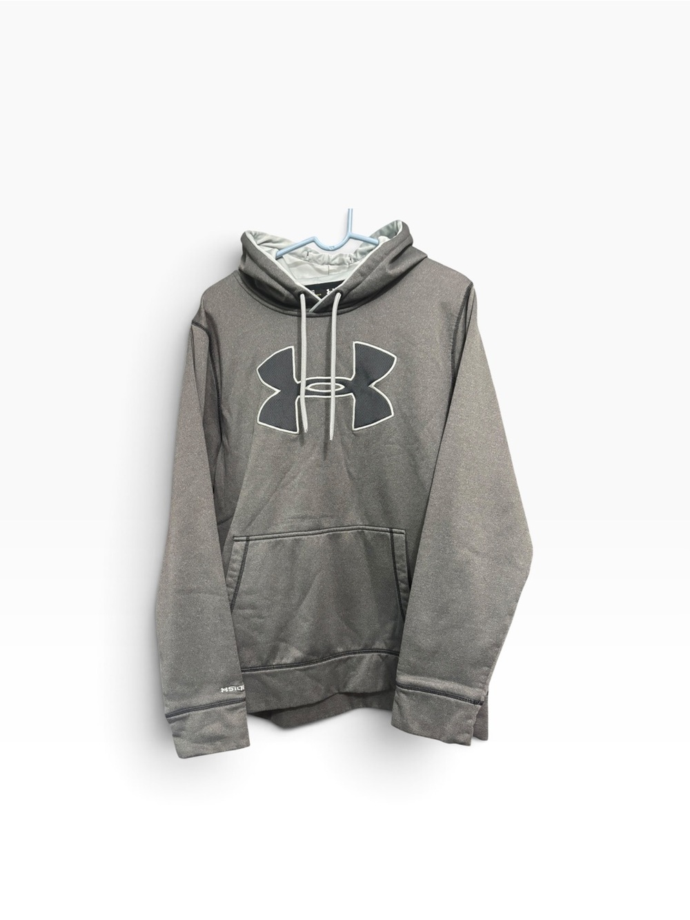 Under Armour Gray Pullover Hoodie with Black Logo